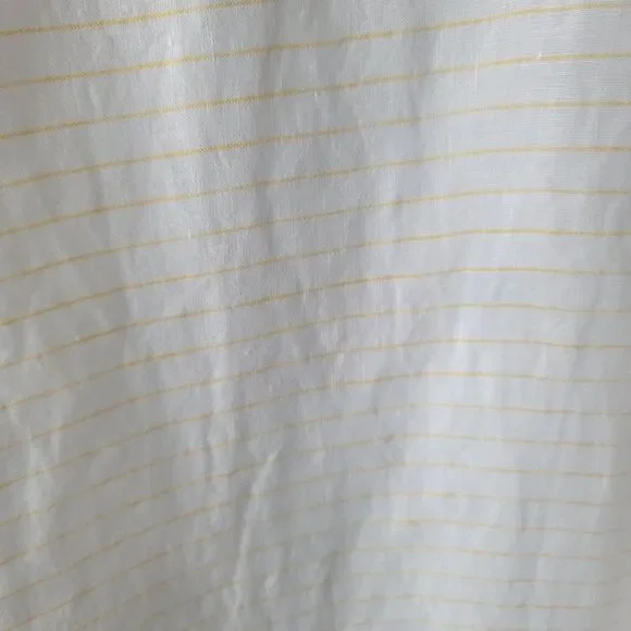 Cynthia Rowley womens 100% Linen Button up Blouse size S Striped boy fit - Picture 6 of 8